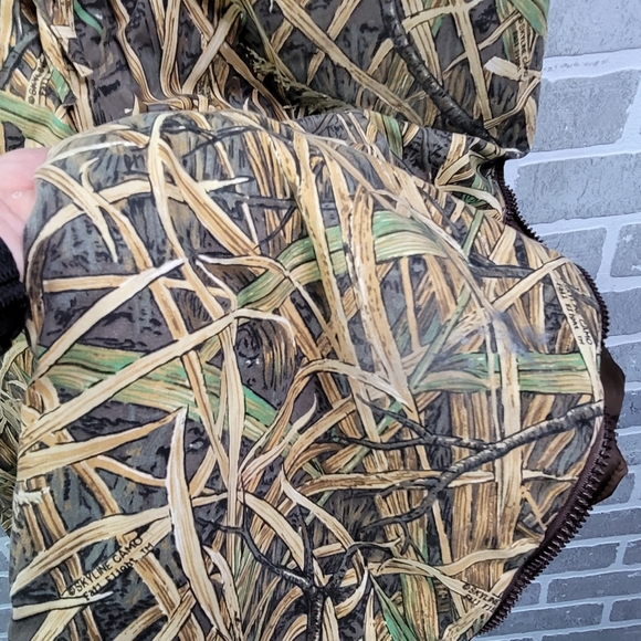 Mount'n Prarie Skyline Camo Fall Fight Duck Camo Hunting Overall Bibs Men's XL - Picture 9 of 16